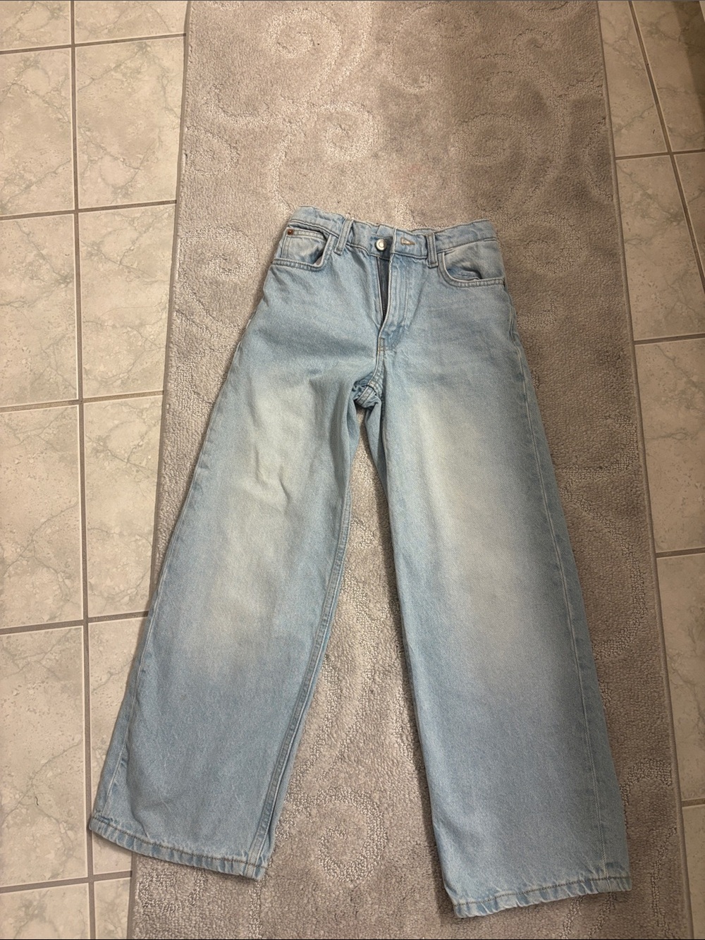 Zara Light Blue Wide Leg Women's Jeans